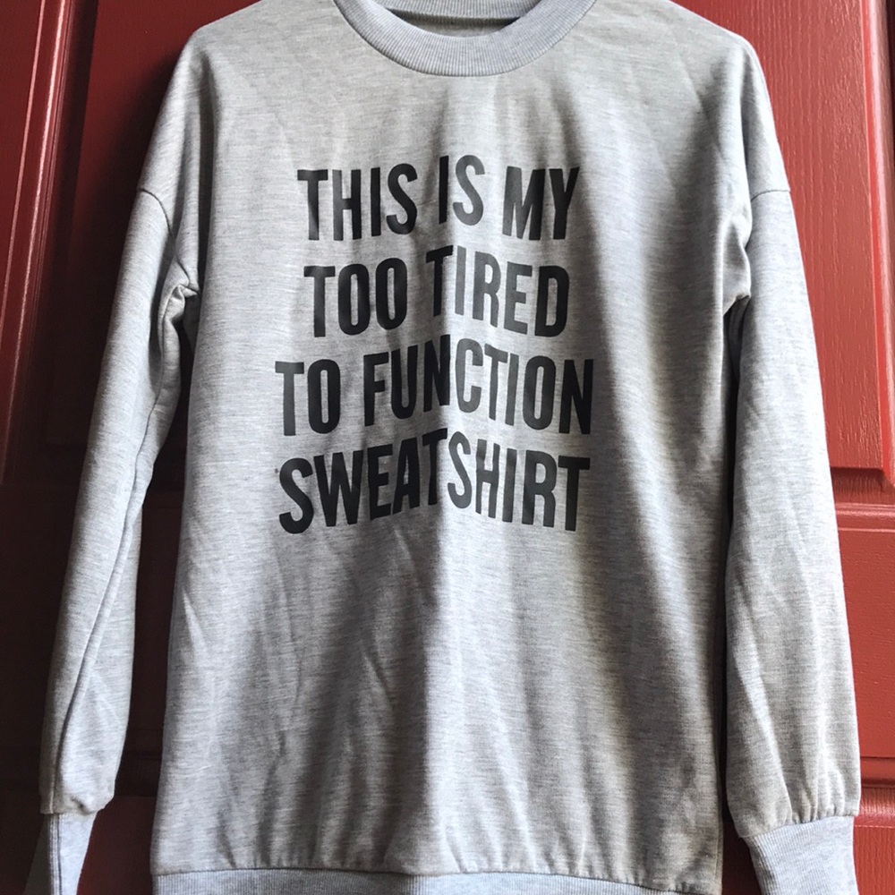 Gray sweatshirt